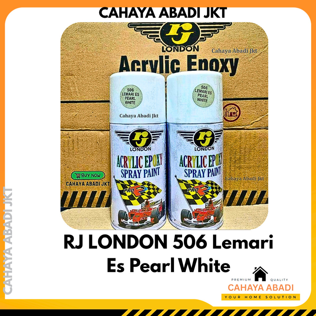 Cat Semprot RJ LONDON 506 Lemari Es Pearl White 300cc