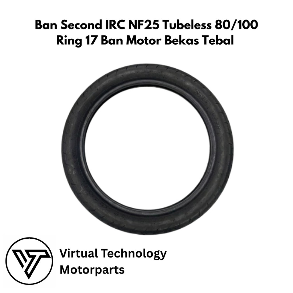 Ban Second IRC NF25 Tubeless 80/100 Ring 17 Ban Motor Bekas Tebal