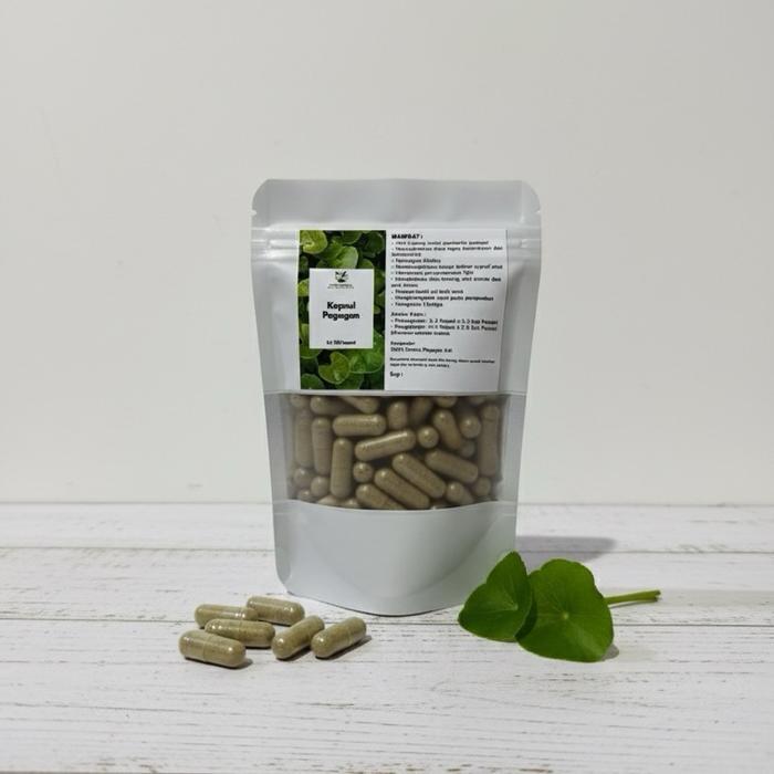 [Terlaris] Kapsul Pegagan Isi 100 Asli Herbal untuk Daya Ingat - Isi 50 kapsul