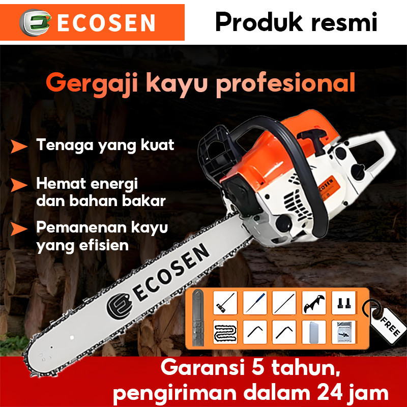 YAHABIBI Mesin Potong Kayu 58CC 20/22/24" Chainsaw 2Tak Untuk /Gergaji Mesin/Mesin Gergaji Kayu/Gerg