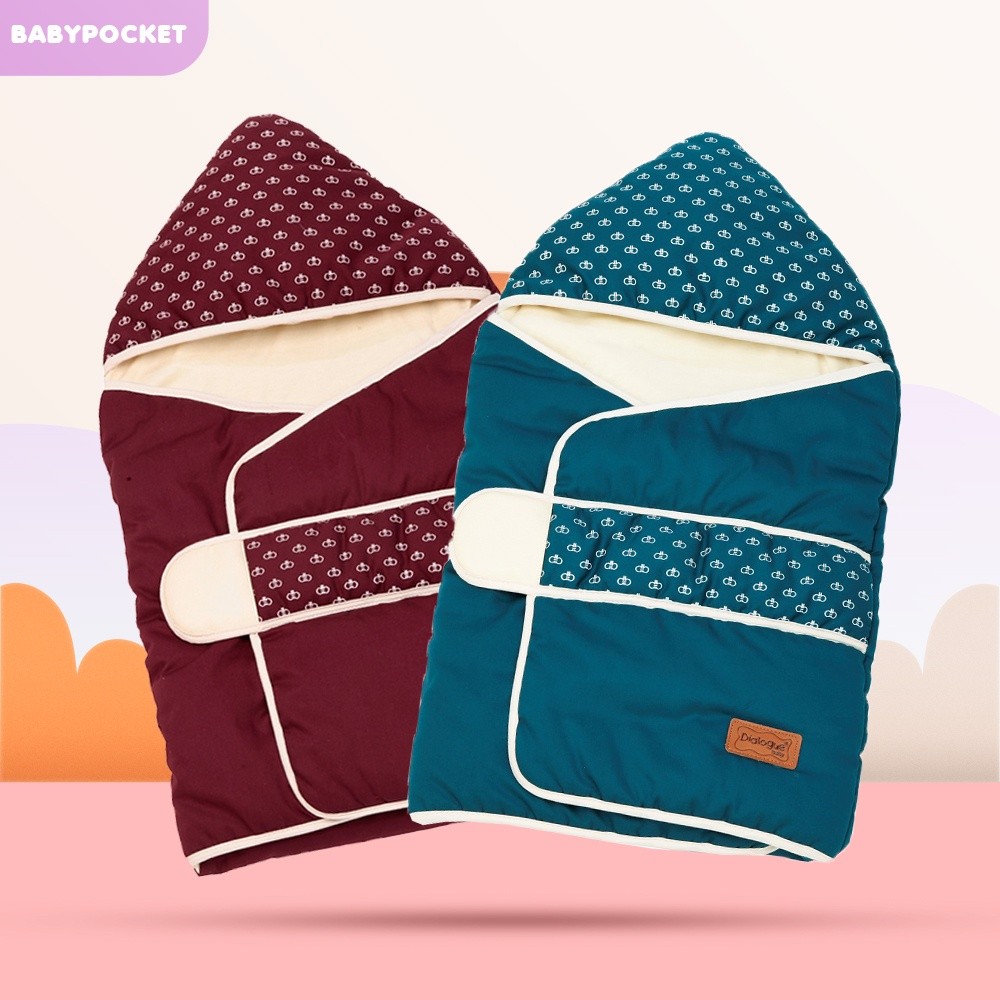 NMZSHOP Baby Blanket selimut bayi + topi DIALOGUE Emerald Series | Selimut Bayi Dialogue (DGB 3401)