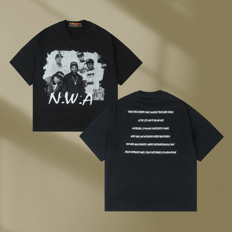 KKONTENER  NWA OVERSIZE TSHIRT BLACK/
