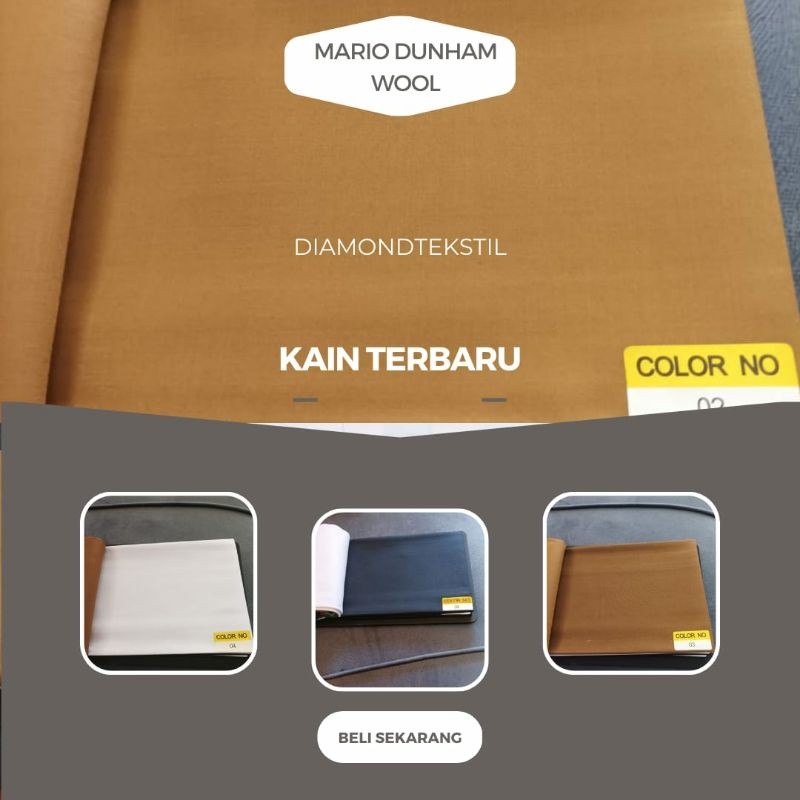 kain pemda khaki wol  italy premium bahan kain katun pemda pdh asn