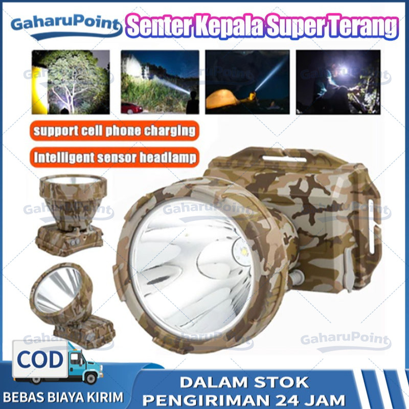 Senter kepala Cas DONY MS 309 SOBIG / Senter Kepala Super Terang Tahan Air / senter terang jarak jau