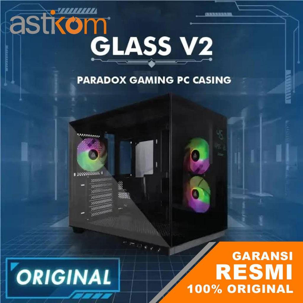 Casing PC Paradox Gaming V331T Glass V2 Black