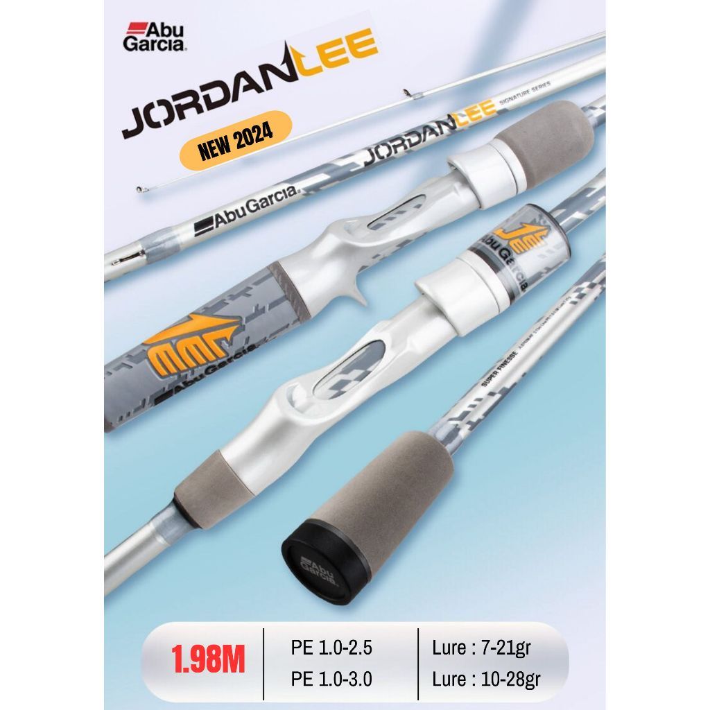 [RESTOCK] Joran Casting Abu Garcia JORDAN LEE (NEW 2024) BC dan Spinning 198M