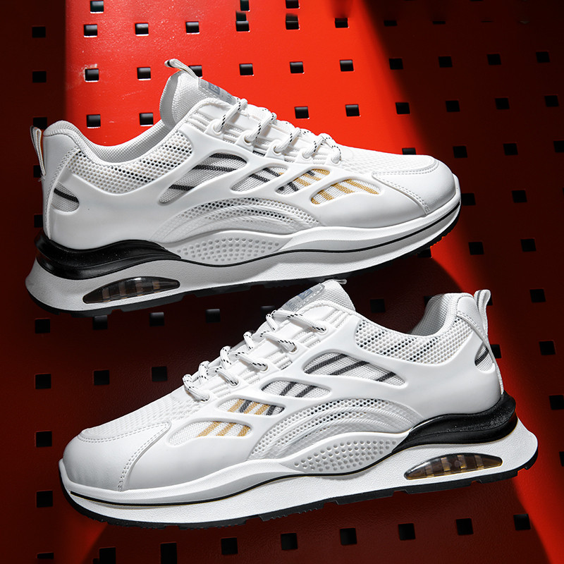 Sepatu pria Model terbaru Sepatu olahraga kasual Sepatu bertali Sepatu keren pria