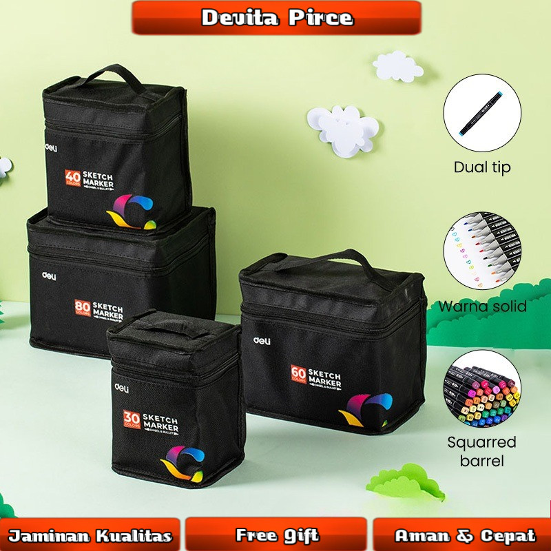 Deli Sketch Marker 2 Tip E70806