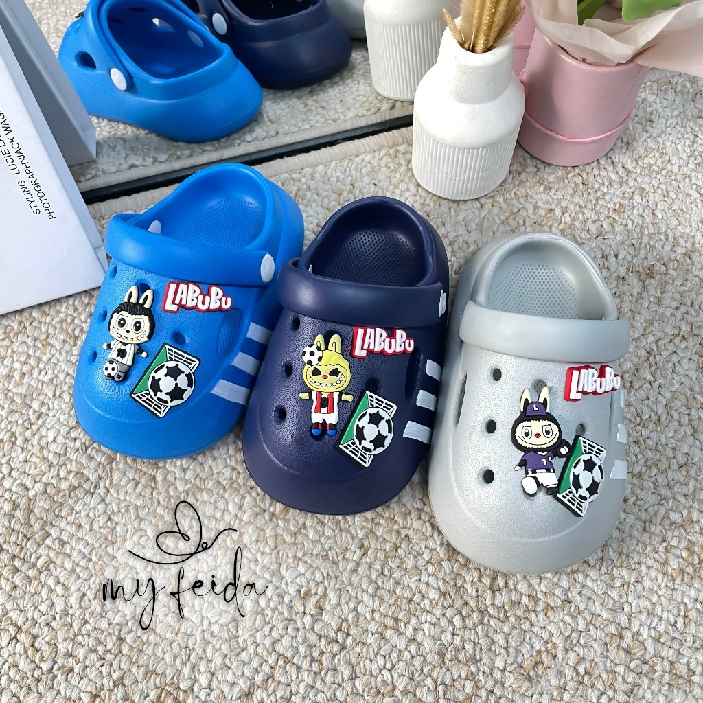 FUFU JAKARTA SPOT SANDAL SENDAL SLOP LABUBU UNTUK ANAK LAKI LAKI