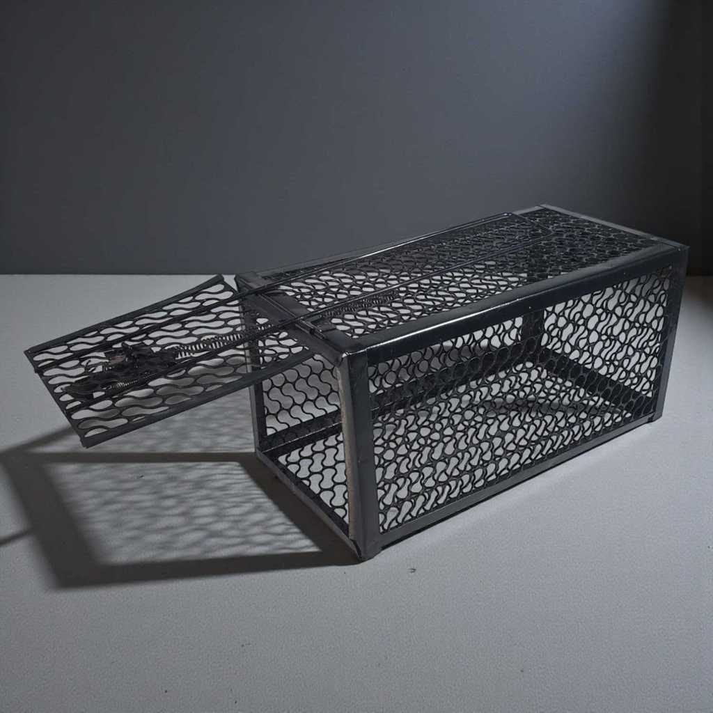 Jebakan Tikus Kandang Besi Automatic Jebakan Tanpa Menyiksa Parma BAIT Jebakan Tikus Kandang Besi Au