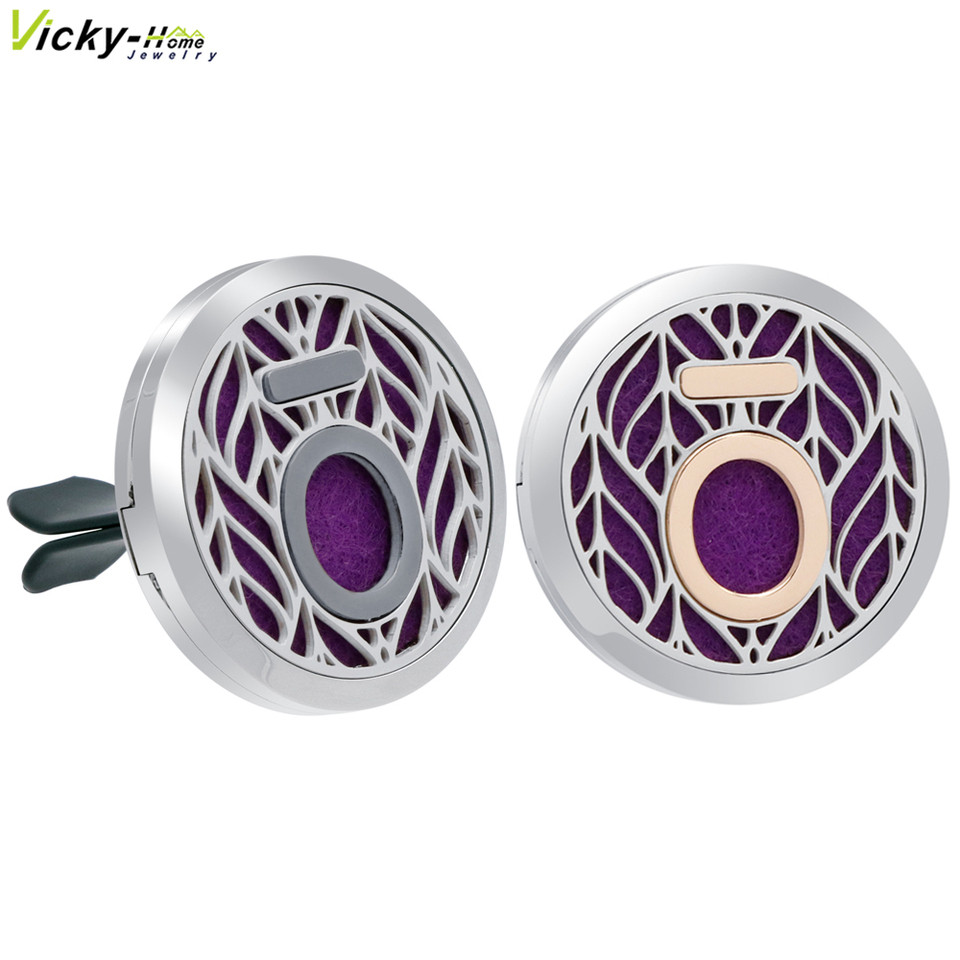 Doterra Car Clip Vent Aromatherapy Air Freshener Diffuser Locket Stainless Steel