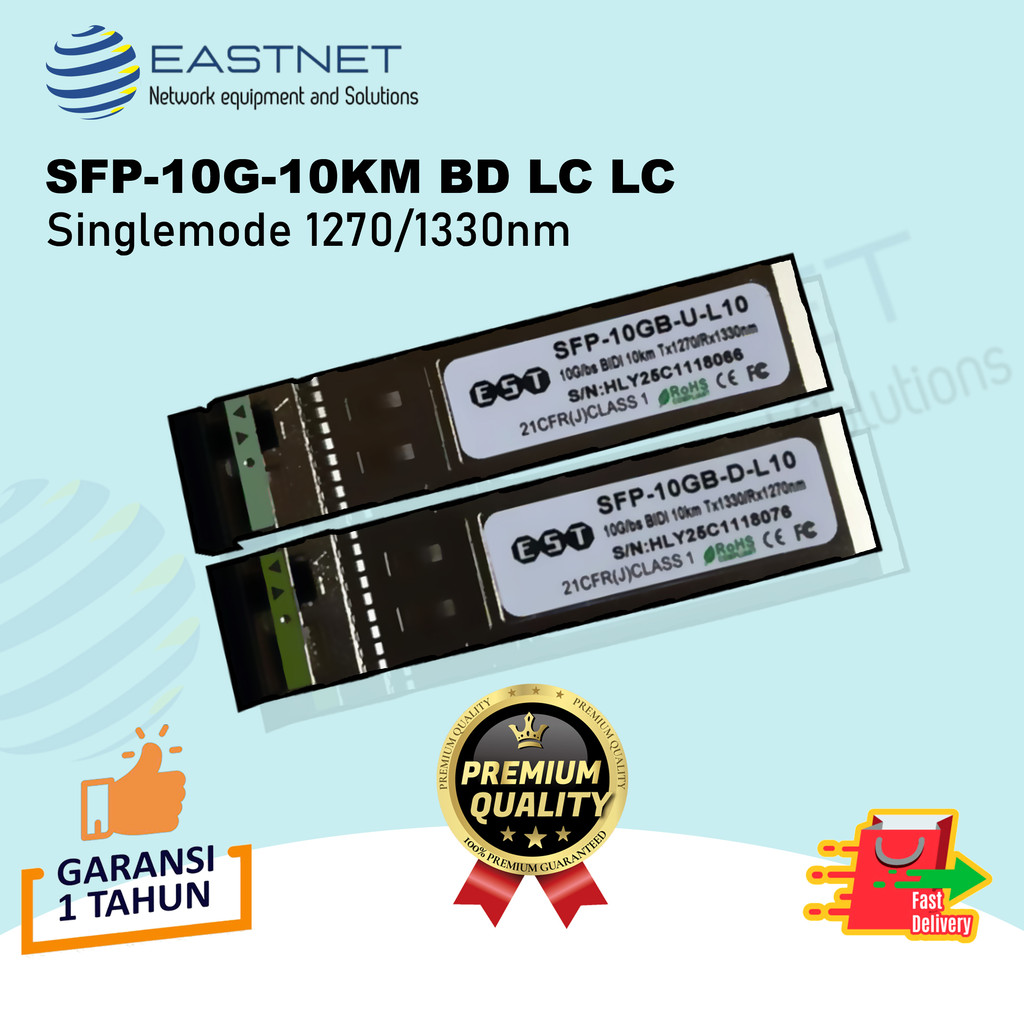 SFP BiDi 10G 10 KM Compatible Mikrotik Cisco Huawei LC BIDI (1 PAIR)