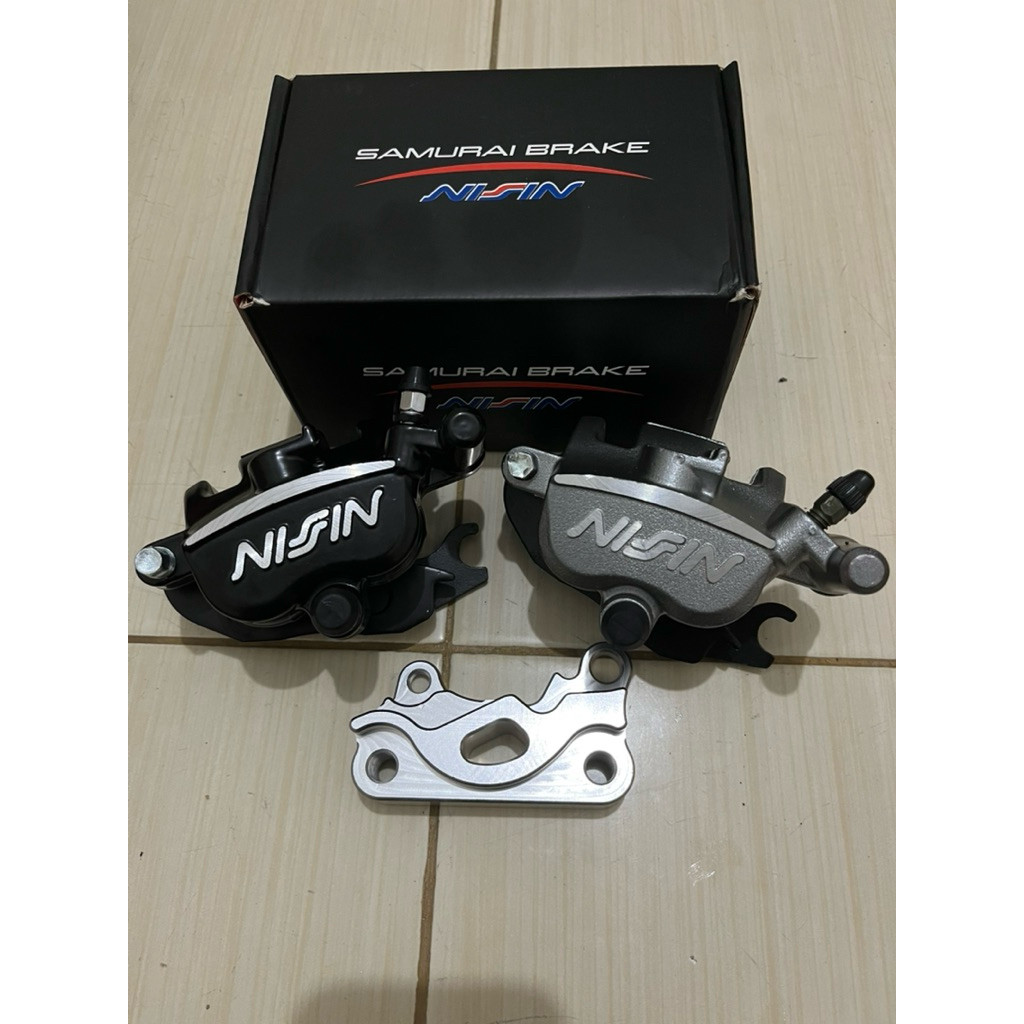 Paket Kaliper Nissin Samurai Brake 2 Piston Jupiter z , Fizr , Vega Lama 260mm