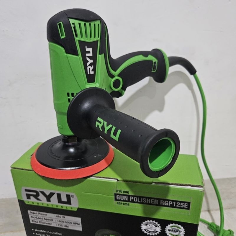 Mesin Poles Mobil RYU RGP125E Gun Polisher / Mesin Poles Serbaguna