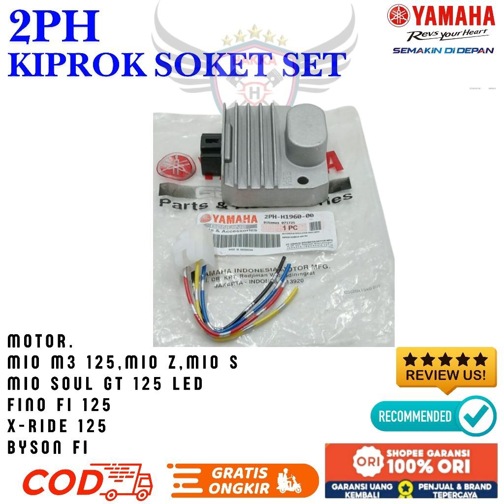2PH ORIGINAL KIPROK + SOKET YAMAHA MIO M3,ORIGINAL KIPROK + SOKET YAMAHA MIO S, ORIGINAL KIPROK + SO