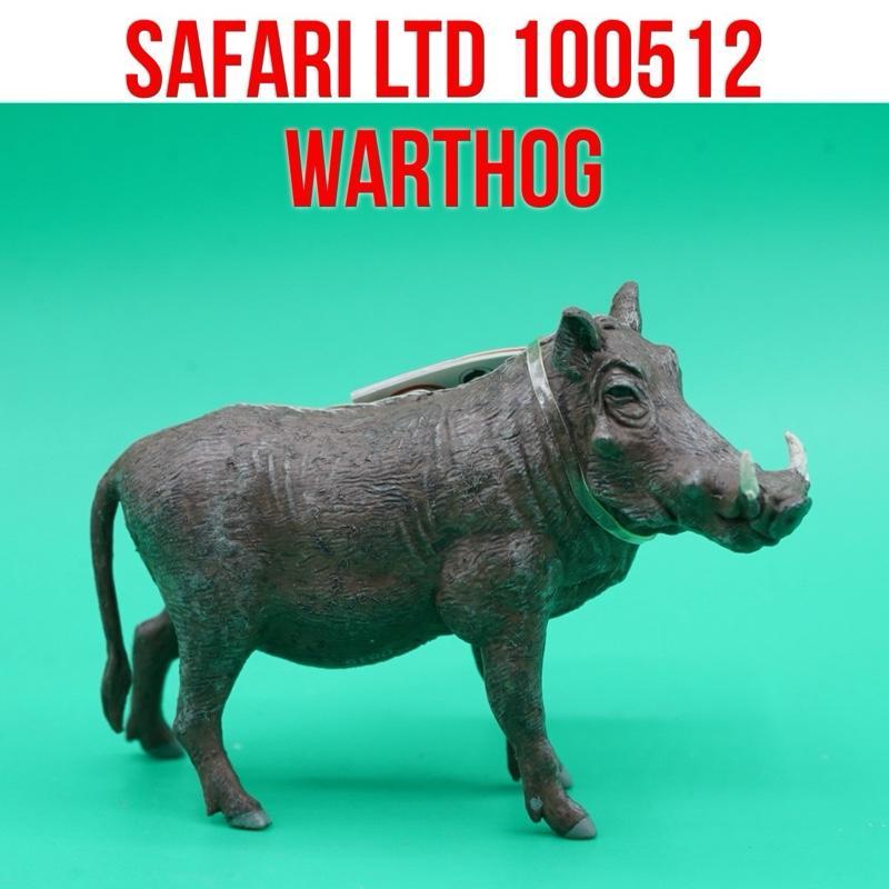 Safari Ltd 100513 Warthog Babi Hutan Afrika Babi Kutil Gembol Phacochoerus | Mainan Figure Binatang 