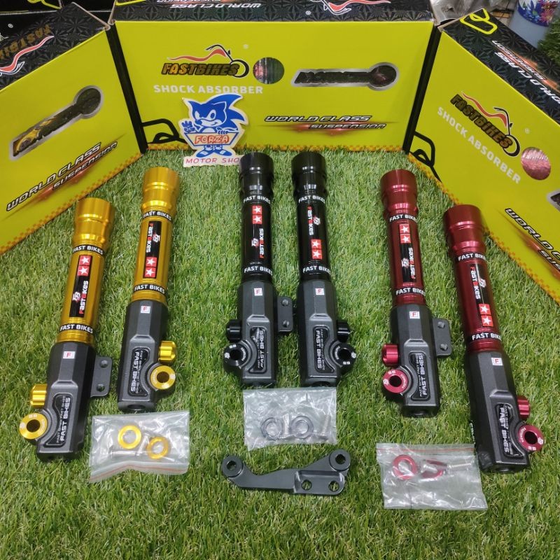 Tabung Shock Depan USD 7 Stage RT Stage Baet Vario Scoopy Kaliper Import Standar Full CNC Variasi