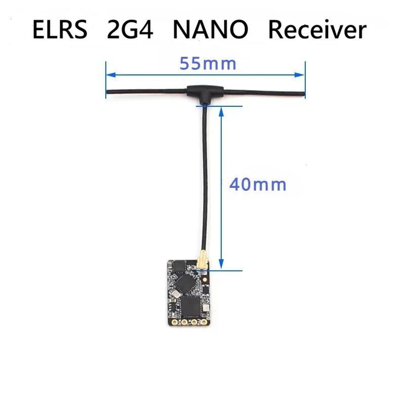 ELRS 2.4GHz NANO Receiver ExpressLRS BETAFPV 2400 RX W T Type Antenna Support Wifi Upgrade for FPV R