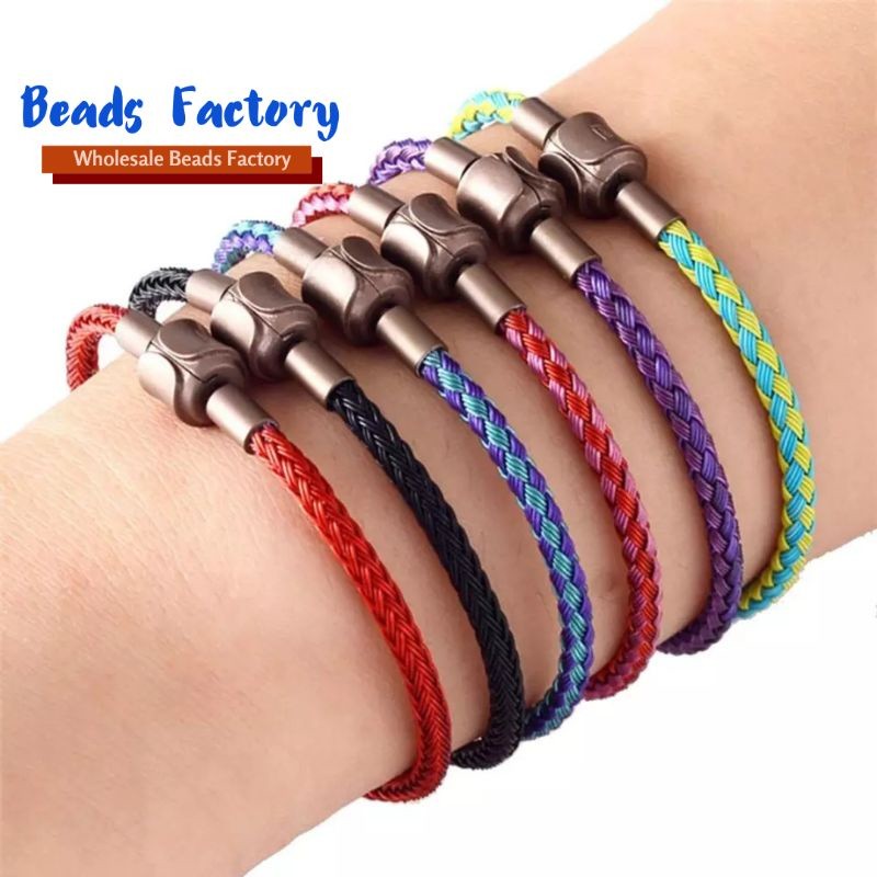 EV- Gelang Tali Kawat Anti Air Waterproof Untuk Charm Liontin Mainan Emas Hongkong
