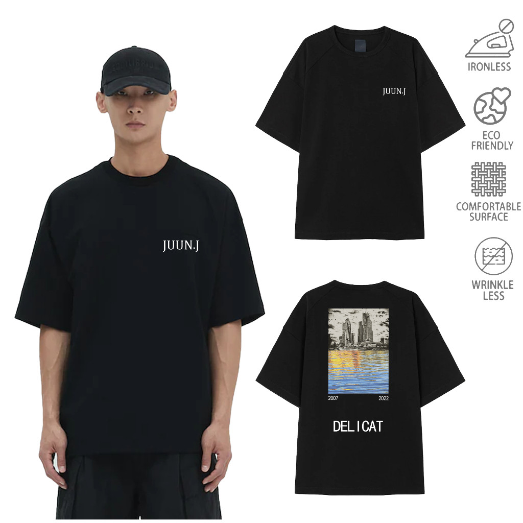 (In stock locally)Juun.J cotton T-Shirt Summer Personalized New Style Original Designkaos pria distr