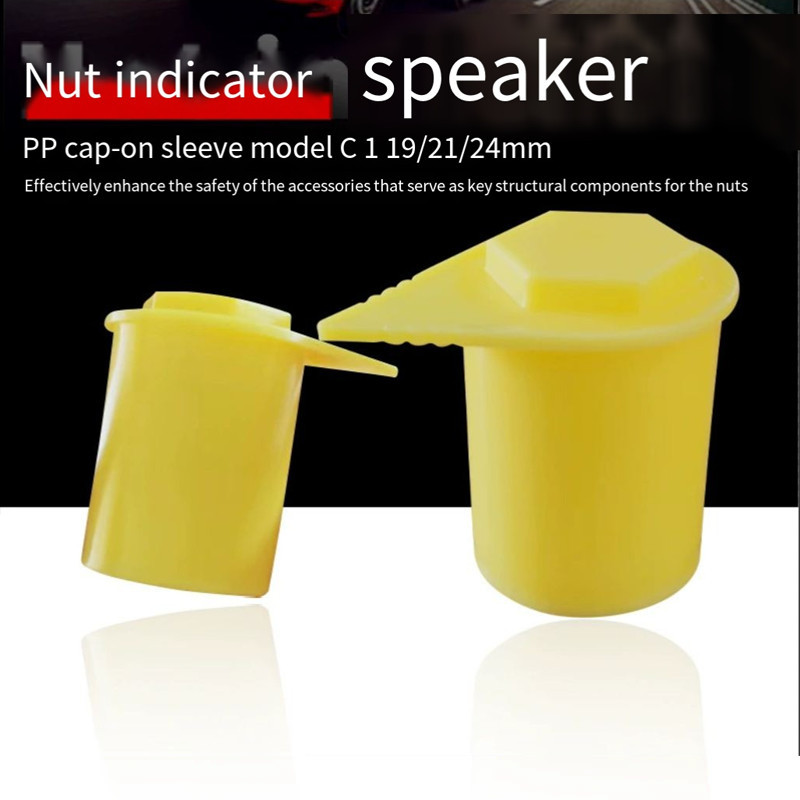 Indikator Mur Baut Roda 19mm 21mm Topi Pengaman Penanda Longgar Truk Mobil Niaga Isi 10 Pcs
