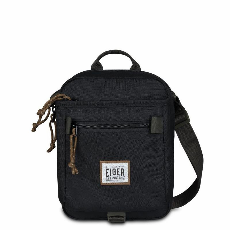 Promo Eiger Portege Vertical Pouch 1A Tas Selempang Bahu Pria - EIG3R STORE