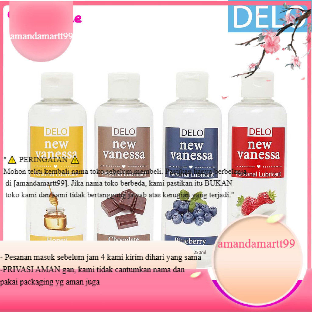 Extra Gratis Ongkir!!! kualitas terbaik&produk original MASSAGE OIL NEW VANESSA 250ml LUBRICANT WATE