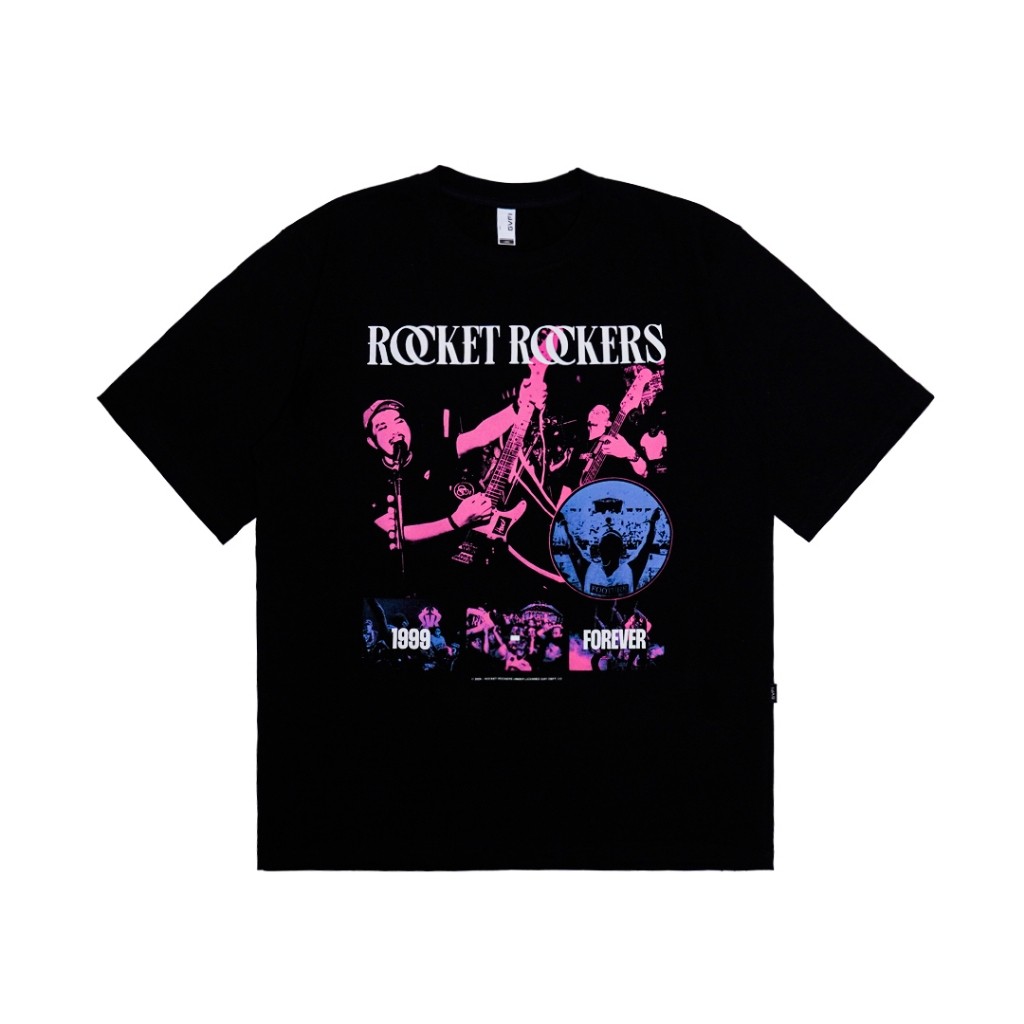 GVFI X Rocket Rockers T-Shirt Party Black