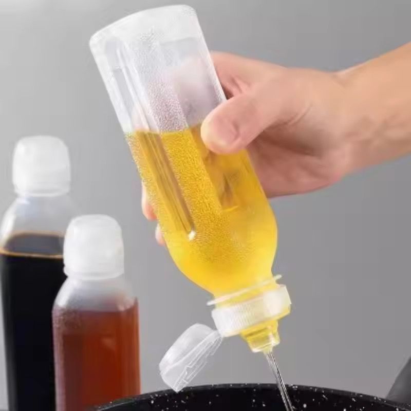 Botol Fliptop Serbaguna untuk Minyak Makan Kecap Saos Saus Madu tomat Bumbu Cair Dapur Plastik bentu