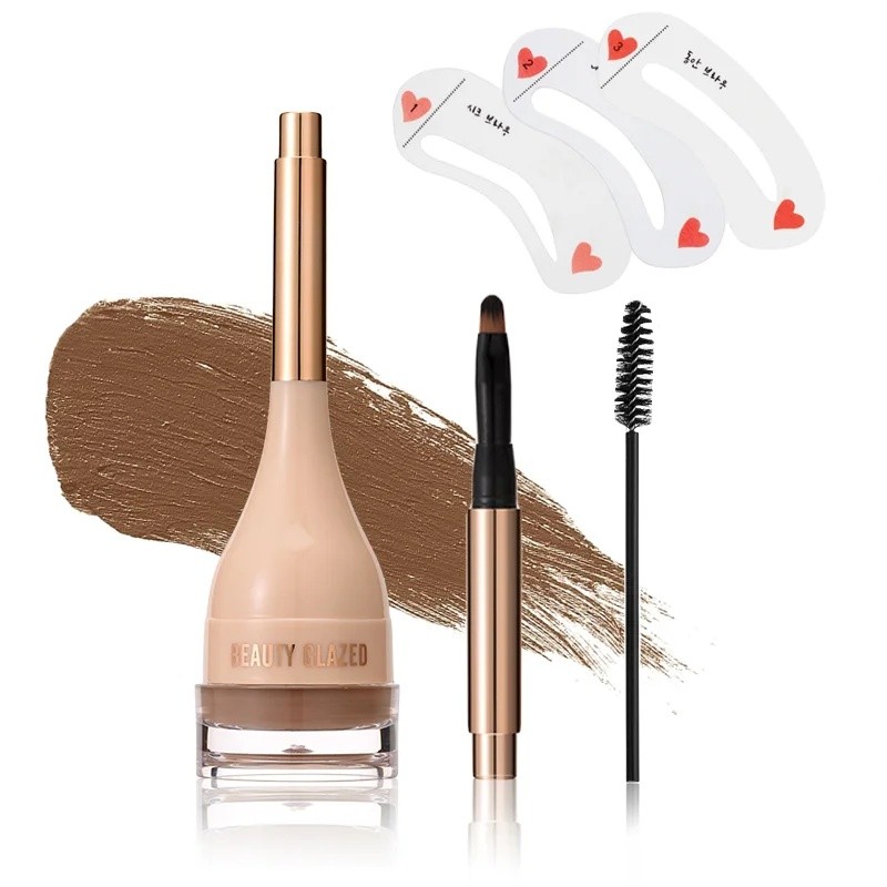 1Pcs Set Mata Makeup Set 6 Warna Alis Pomade, Lama Tahan Air Alis Alis Gel Kosmetik