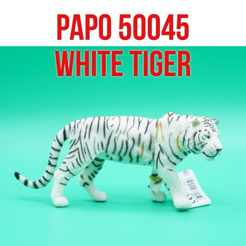 PAPO 50045 White Tiger Macan Harimau Putih Bengala Bengal Panthera Tigris | Mainan Figure Binatang M