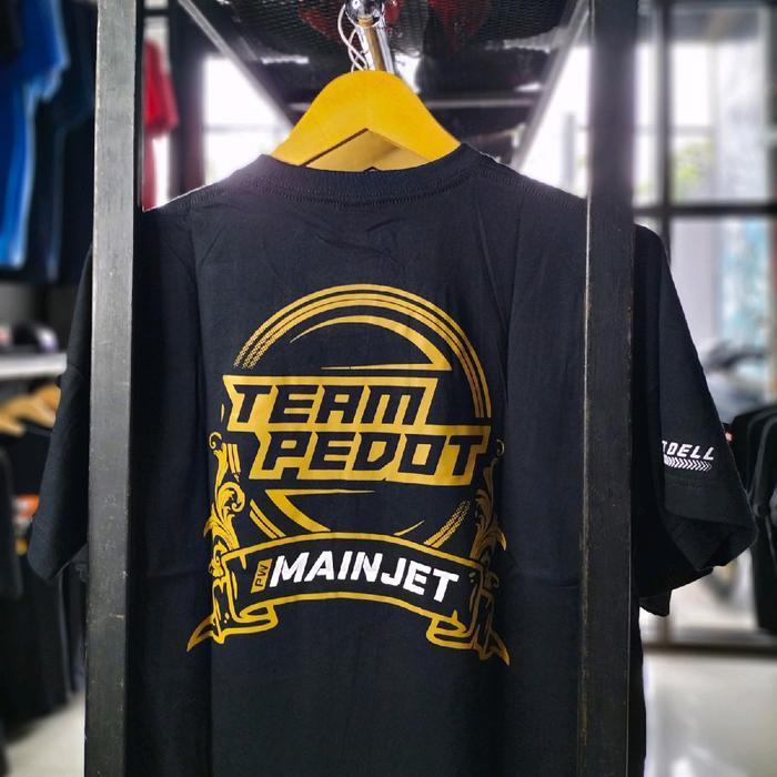 (COD) T-SHIRT TEAM PEDOT DELL MOTIF LAMA - Hitam, XL