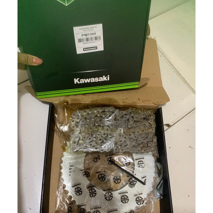 Gear  Gir Rantai Set KLX 150 BF 52T & 150 L 47T Original ORI Asli Kawasaki KGP P1005-0010 /Gear Rant