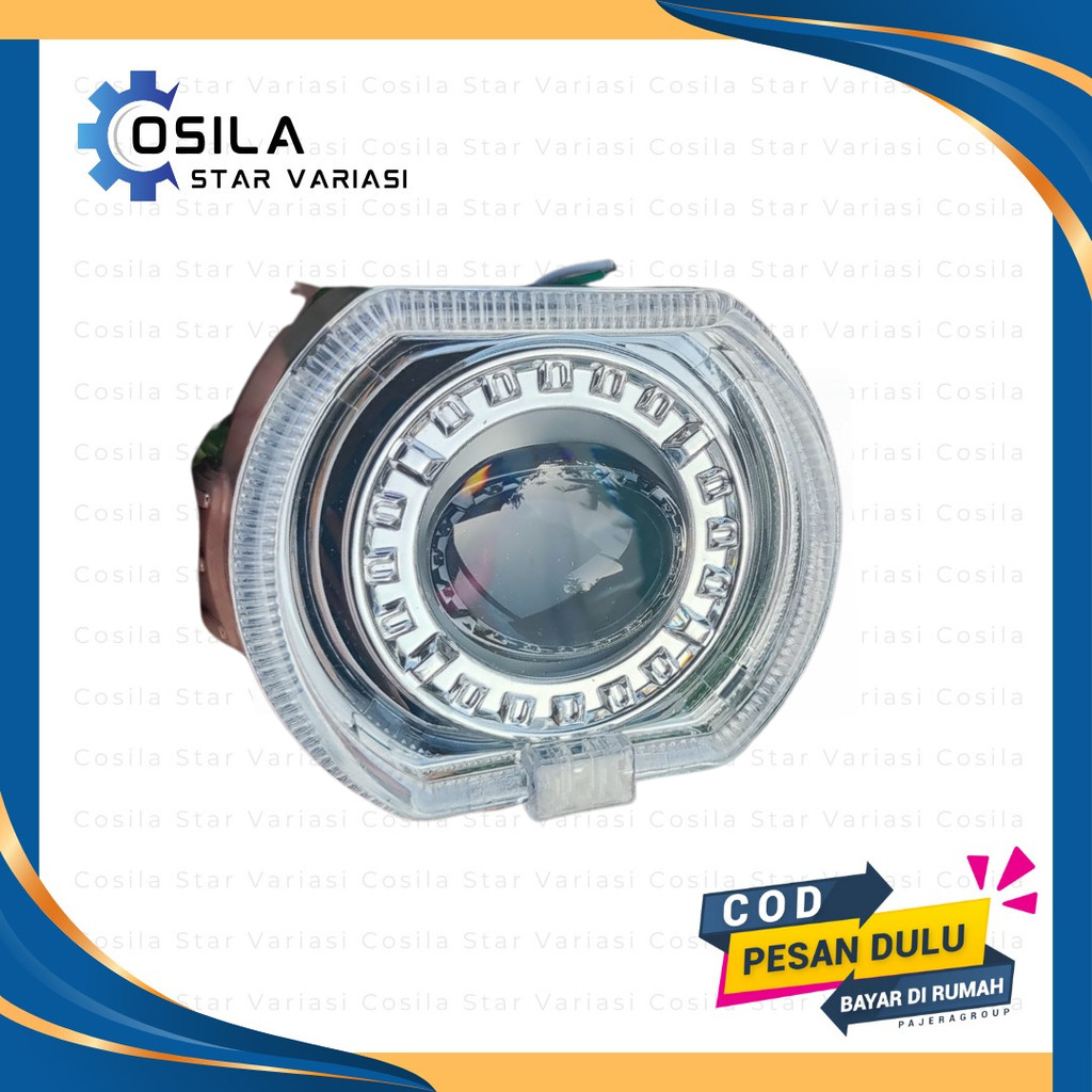 LAMPU PROJIE PROJECTOR BILED MOTOR 5 KABEL UKURAN 4,5 INCH UNIVERSAL