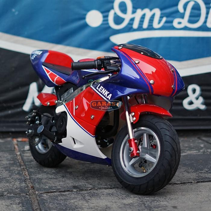 Motor Mini Trail GP 50cc Lenka Std Mesin Tarik 2 tak