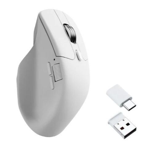 Keychron M6 Wireless Mouse Sensor PixArt 3311 (1K Polling Rate) All Silent Micro Switch - Black, All