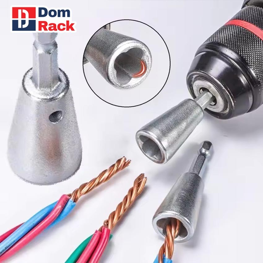 DOM RACK Alat Pemutar Kabel Mata Bor Wire Twister Twisting Listrik Wire Stripping Fast Twister Tool 