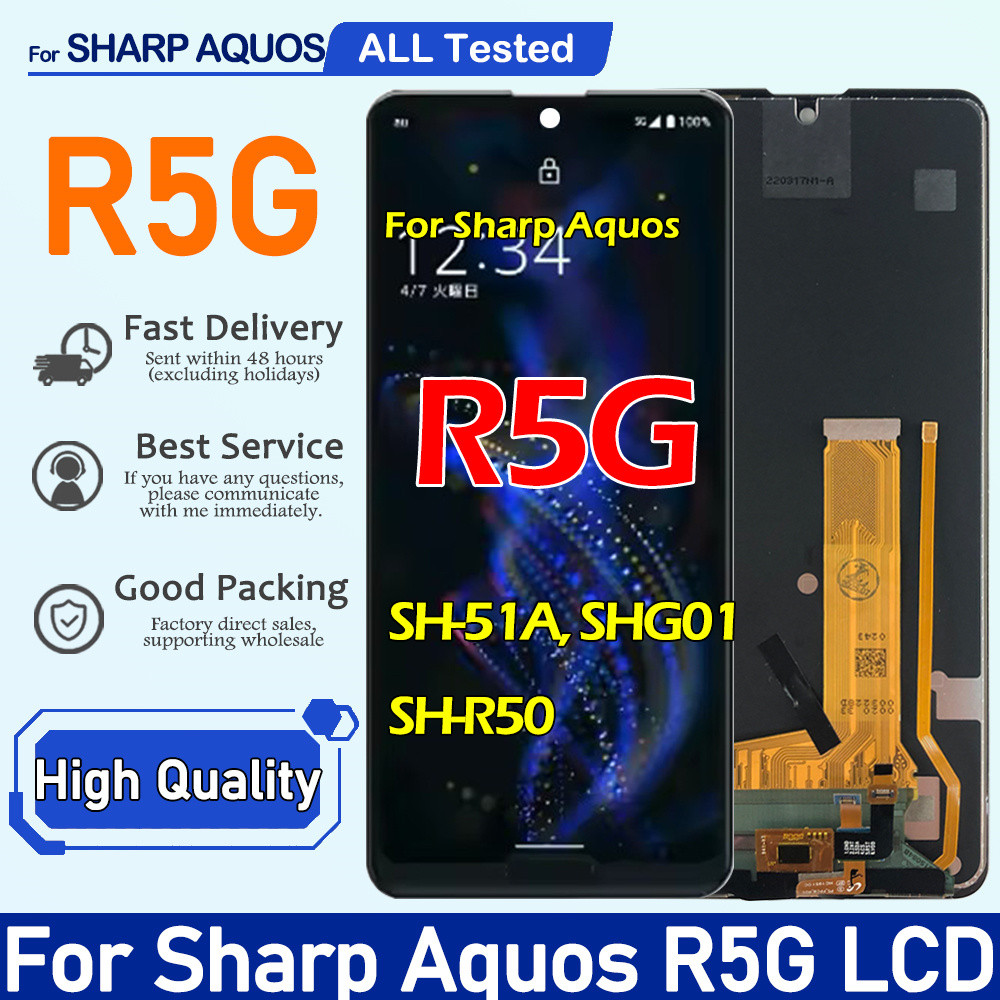 6.4" For Sharp Aquos R5G LCD SH-51A SH-R50 SHG01 splay Tou Screen Assembly gitizer For Sharp Aquos R