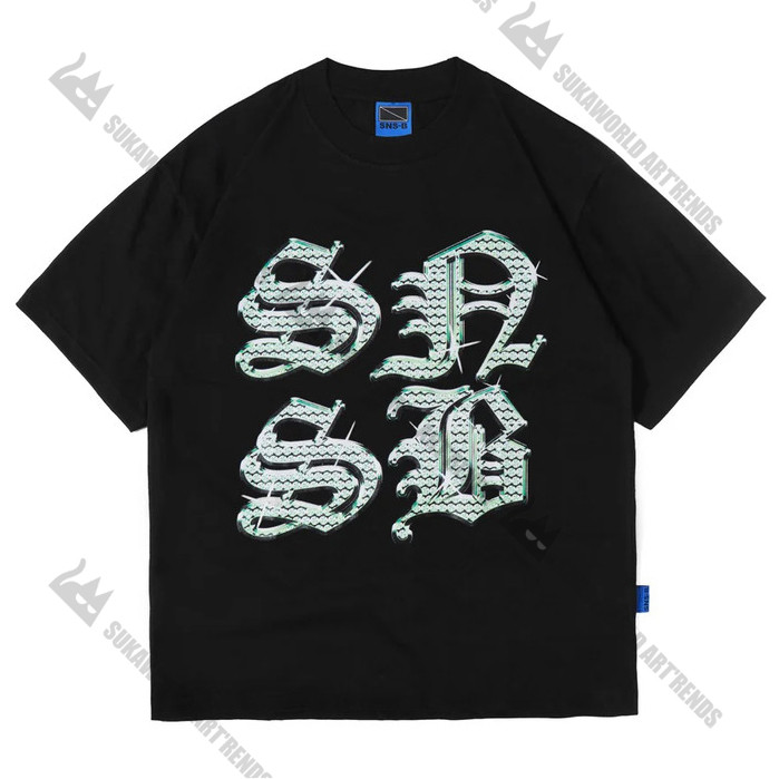 SNSB WORLD | GEMZ BLACK | TSHIRT | SORRYNOTSORRY.B | SNSB