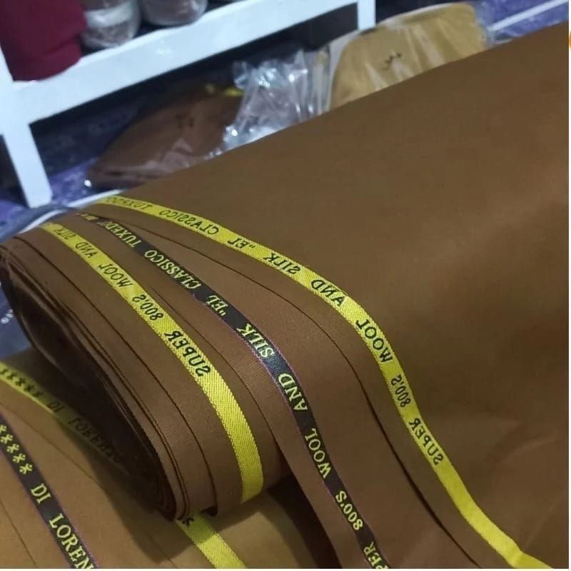 kain khaki pns bahan baju dinas pemda semiwool premium