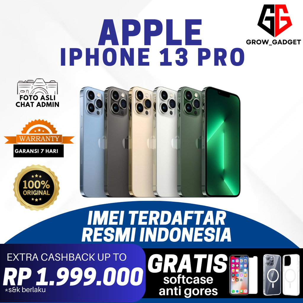 IPHONE 13 PRO 1TB 512GB 256GB 128GB SECOND RESMI ORIGINAL | IMEI TERDAFTAR