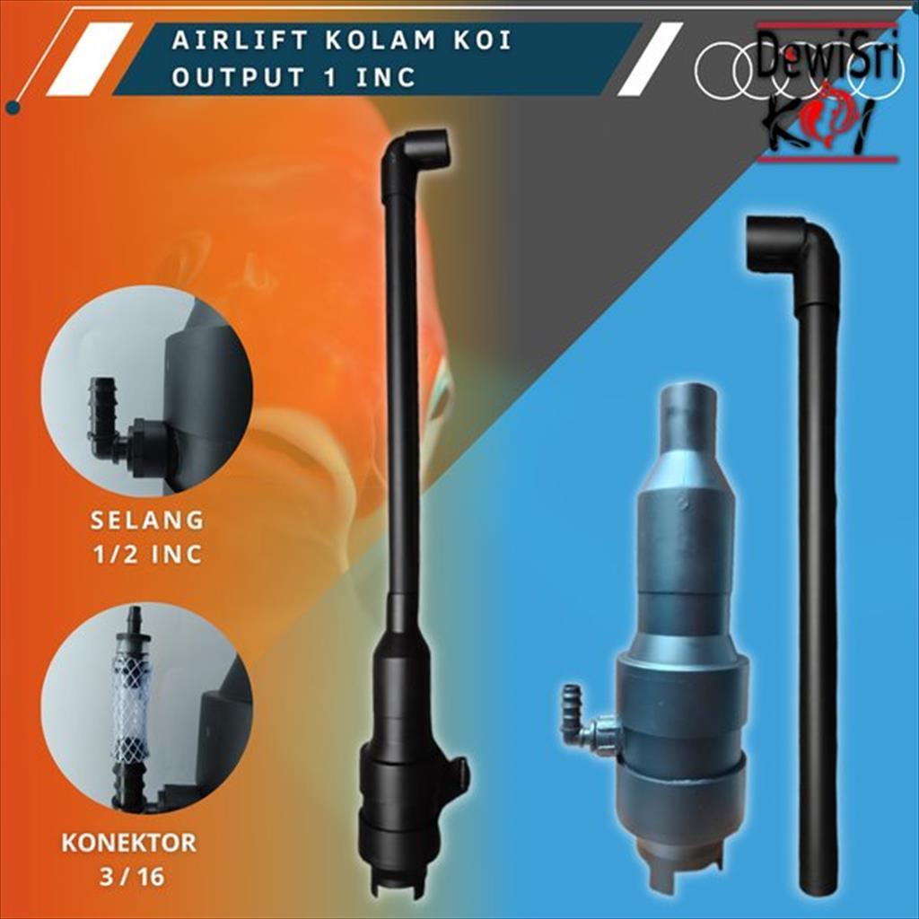 Airlift Pump Kolam Koi Output 1 Inch – Pompa Sirkulasi Air Hemat Listrik