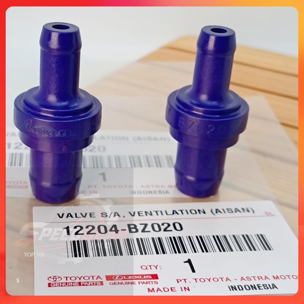 KATUP PCV VALVE VENTILASI KARTER (AISAN) 12204-BZ020 AGYA 1.0CC ALYA 1.0CC SIGRA CALYA