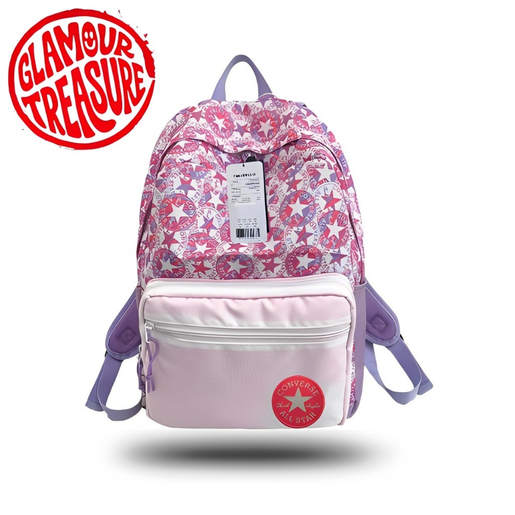 100% ORI TAS CONVERSE ALL STAR PINK BACKPACK PURPLE - TAS RANSEL CONVERSE PINK - TAS RANSEL UNISEX P