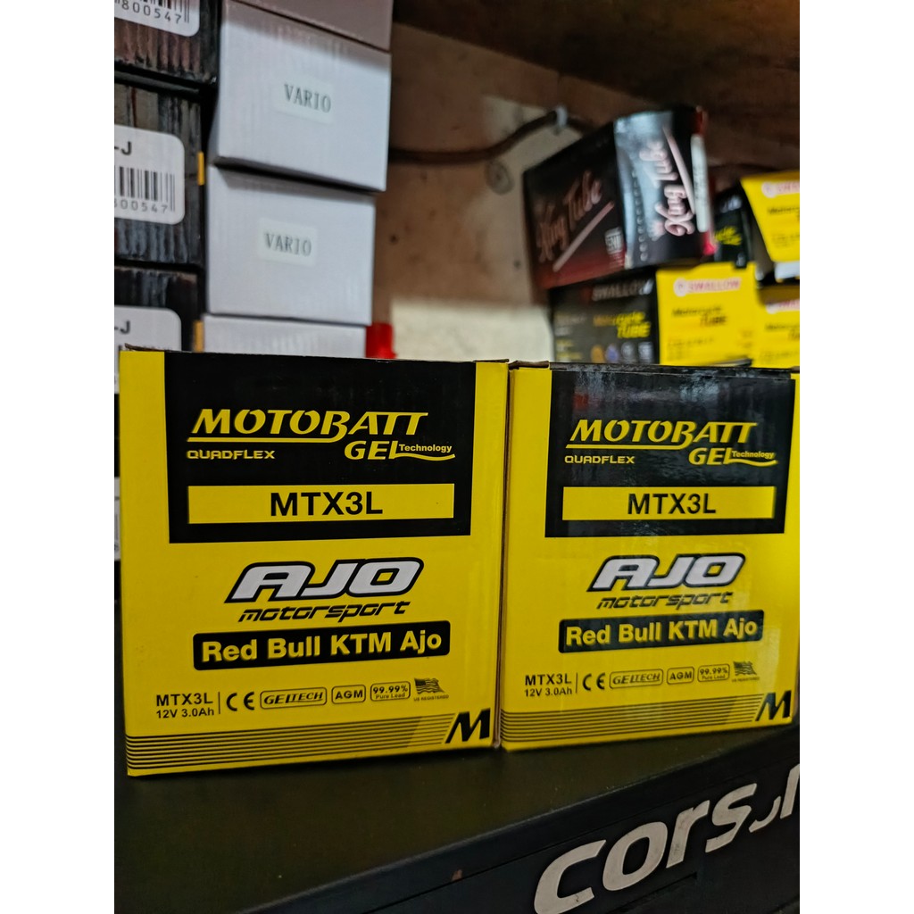 AKI MOTOBATT RX KING, NINJA, NSR AKI MOTOBATT MTX3L