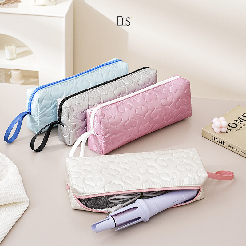 ELSA Pouch tas pengering rambut puffy love aesthetic muat banyak / Pouch Hairdryer custom KJ1734