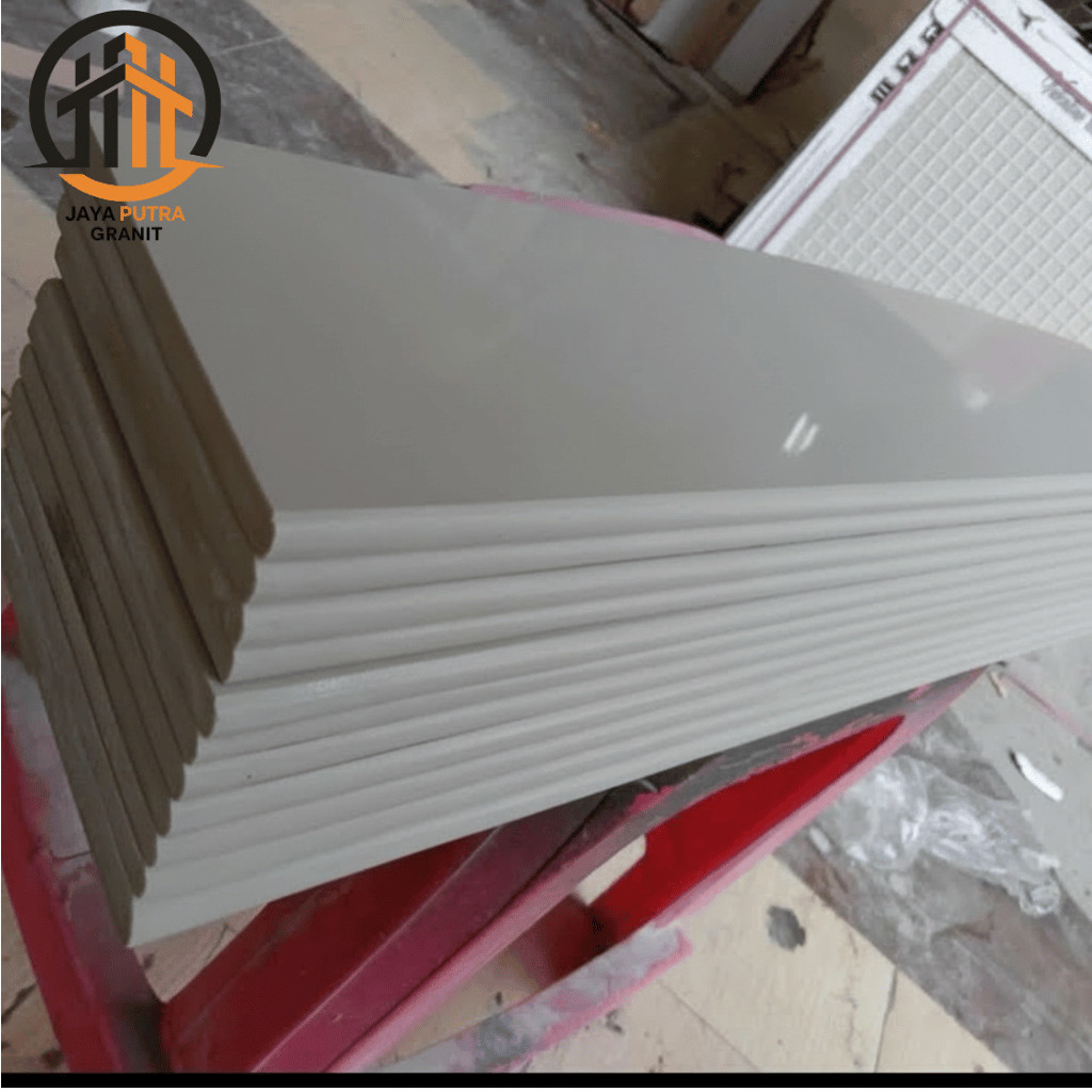 NEW Granit Plint 10x60 Krem Polos Bavel Mewah List Keramik Granite Tile Lantai