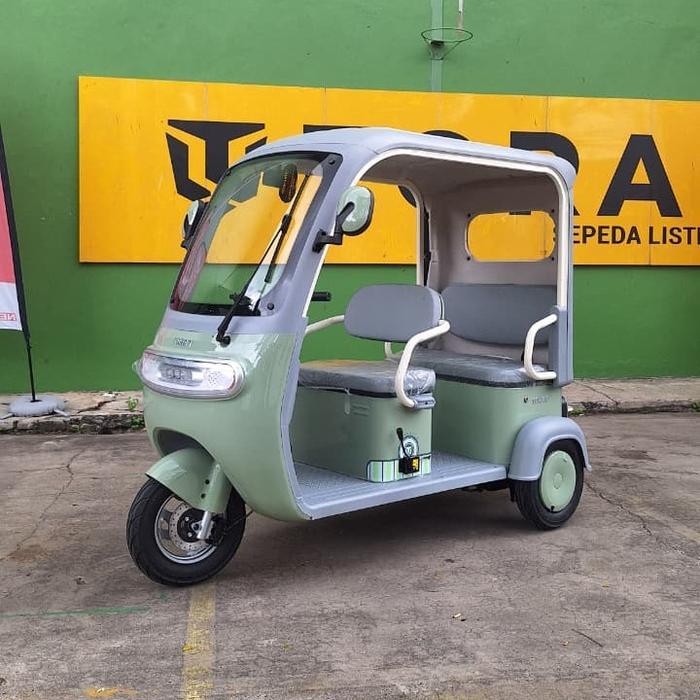 TORA Sepeda Listrik Roda Tiga TORA T K-22, Baterai 60V/20AH, Motor 1000W, Kecepatan Maksimal 45km/ja