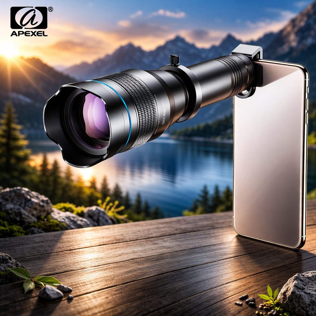 APEXEL Lensa Smartphone Telephoto Lens 60X Zoom - APL-JS60X