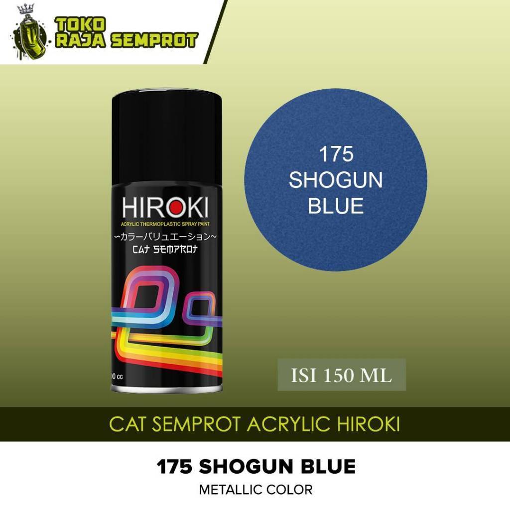 Pilok Semprot Pilok Motor Pilox Cat Hiroki Paint Shogun Blue 175 JAPAN STANDART
